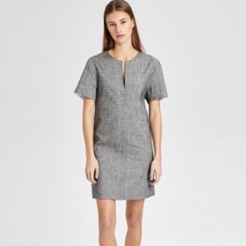 Theory Sharkskin Crunch Shift Dress
Size: M